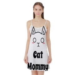 Love My Cat Mommy Satin Night Slip by Catifornia