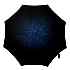 Black Blue Line Vertical Space Sky Hook Handle Umbrellas (small) by Mariart