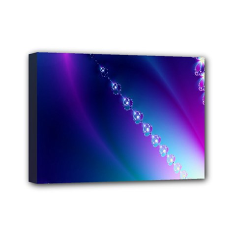 Flow Blue Pink High Definition Mini Canvas 7  X 5  by Mariart