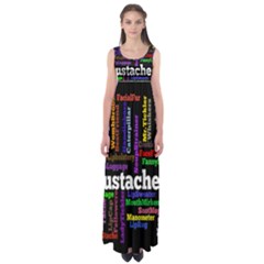 Mustache Empire Waist Maxi Dress by Mariart