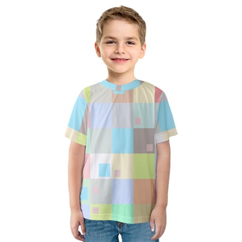 Pastel Diamonds Background Kids  Sport Mesh Tee by Nexatart