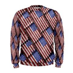 Usa Flag Grunge Pattern Men s Sweatshirt by dflcprintsclothing