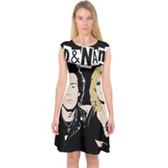 Sid And Nancy Capsleeve Midi Dress by Valentinaart