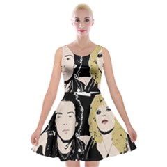 Sid And Nancy Velvet Skater Dress by Valentinaart