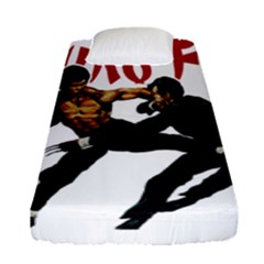 Kung Fu  Fitted Sheet (single Size) by Valentinaart