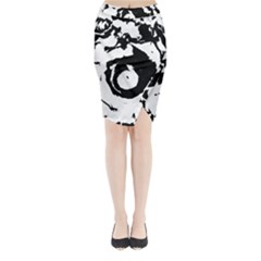 Abstract Art Midi Wrap Pencil Skirt by ValentinaDesign