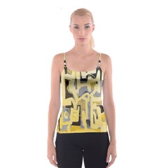 Abstract Art Spaghetti Strap Top by ValentinaDesign