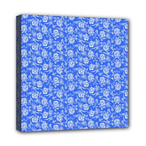 Roses Pattern Mini Canvas 8  X 8  by Valentinaart