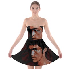 Bruce Lee Strapless Bra Top Dress by Valentinaart