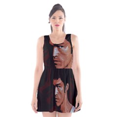 Bruce Lee Scoop Neck Skater Dress by Valentinaart