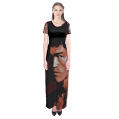 Bruce Lee Short Sleeve Maxi Dress by Valentinaart