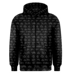 Fish Pattern Men s Zipper Hoodie by ValentinaDesign