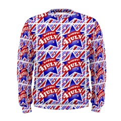 Happy 4th Of July Theme Pattern Men s Sweatshirt by dflcprintsclothing