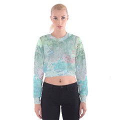 Pastel Garden Cropped Sweatshirt by digitaldivadesigns