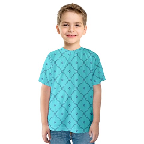 Pattern Background Texture Kids  Sport Mesh Tee by Nexatart