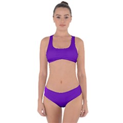 Kellytvgear Purple Rain  Criss Cross Bikini Set by Kellytvgear