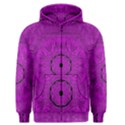 Purple Mandala Fashion Men s Zipper Hoodie View1