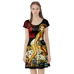 Attack Of The 50 Ft Woman Short Sleeve Skater Dress by Valentinaart