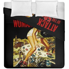 Attack Of The 50 Ft Woman Duvet Cover Double Side (king Size) by Valentinaart