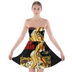 Attack Of The 50 Ft Woman Strapless Bra Top Dress by Valentinaart