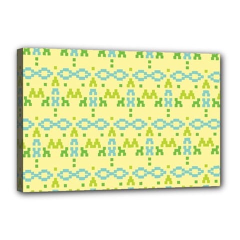 Simple Tribal Pattern Canvas 18  X 12  by berwies