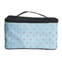 Blue Red Circle Polka Cosmetic Storage Case View1