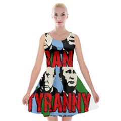 Make Tyranny Great Again Velvet Skater Dress by Valentinaart