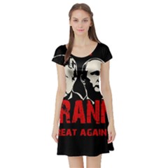 Make Tyranny Great Again Short Sleeve Skater Dress by Valentinaart