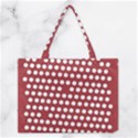 Pink White Polka Dots Medium Tote Bag View1