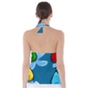 Water Balloon Blue Red Green Yellow Spot Babydoll Tankini Top View2