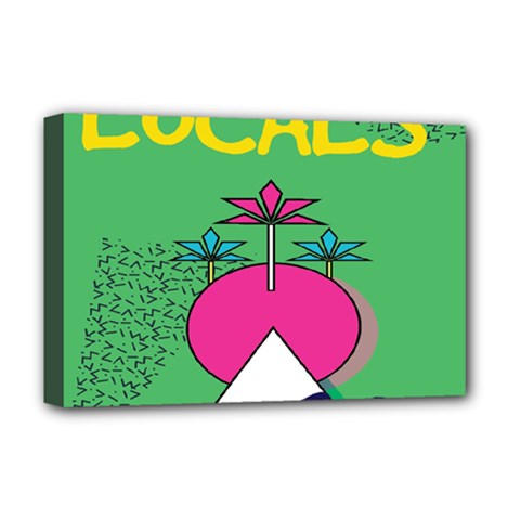 Behance Feelings Beauty Local Polka Dots Green Deluxe Canvas 18  X 12   by Mariart