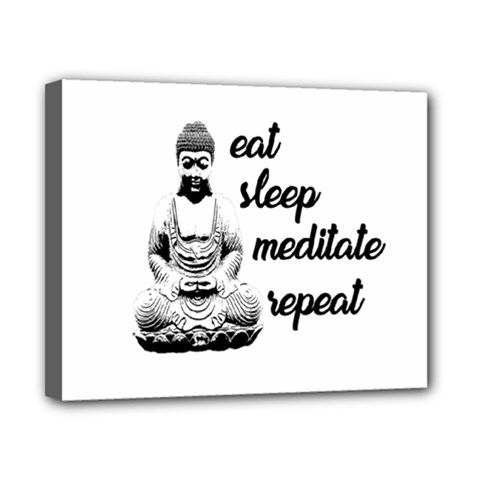 Eat, Sleep, Meditate, Repeat  Canvas 10  X 8  by Valentinaart