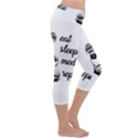 Eat, sleep, meditate, repeat  Capri Yoga Leggings View3