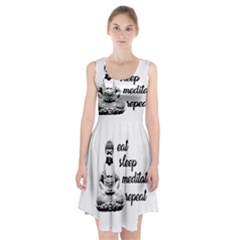 Eat, Sleep, Meditate, Repeat  Racerback Midi Dress by Valentinaart