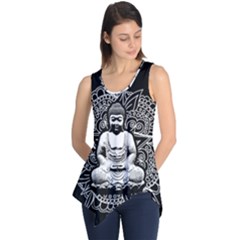 Ornate Buddha Sleeveless Tunic by Valentinaart