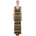 Aztec Pattern Maxi Thigh Split Dress View1