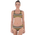 Bohemian Fabric Pattern Criss Cross Bikini Set View1