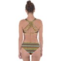 Bohemian Fabric Pattern Criss Cross Bikini Set View2