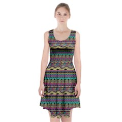 Aztec Pattern Cool Colors Racerback Midi Dress by BangZart