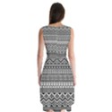 Aztec Pattern Design Sleeveless Chiffon Dress   View2