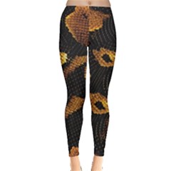 Gold Snake Skin Leggings  by BangZart