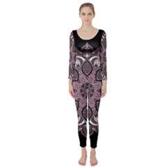 Ornate Mandala Long Sleeve Catsuit by Valentinaart