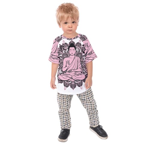 Ornate Buddha Kids Raglan Tee by Valentinaart