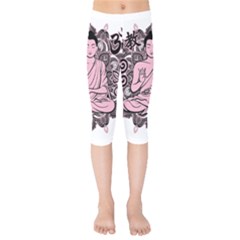 Ornate Buddha Kids  Capri Leggings  by Valentinaart