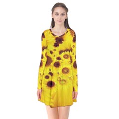 Beautiful Sunflowers Flare Dress by BangZart