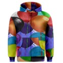 Colorful Balloons Render Men s Zipper Hoodie View1