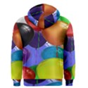 Colorful Balloons Render Men s Zipper Hoodie View2