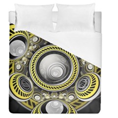 A Cautionary Fractal Cake Baked For Glados Herself Duvet Cover (queen Size) by jayaprime