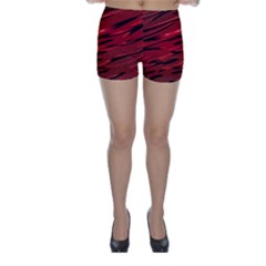 Alien Sine Pattern Skinny Shorts by BangZart