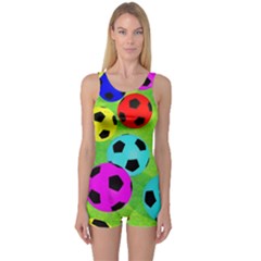 Balls Colors One Piece Boyleg Swimsuit by BangZart